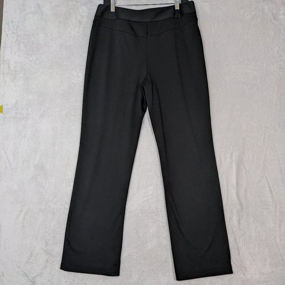 NWT Zoe D Womens Pants Size 10 ~ Black High Rise Straight Leg Stretch - Picture 2 of 6